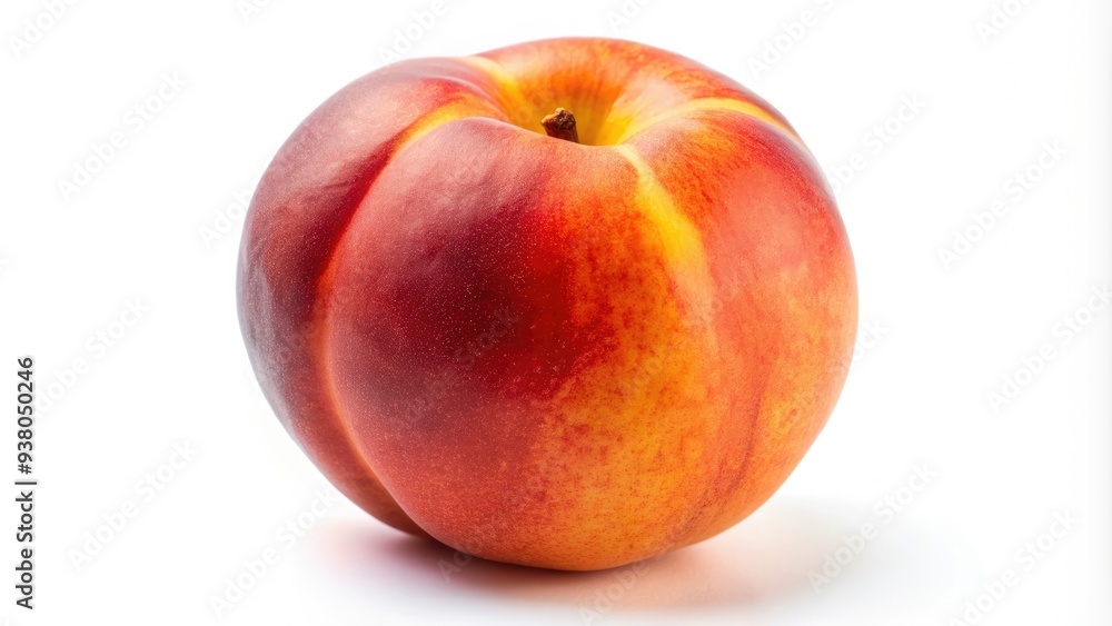 A fresh, ripe peach with soft, velvety skin and juicy flesh, isolated on a white background, showcasing its natural beauty and sweet appeal. A fresh, ripe peach with soft, velvety skin and juicy flesh, isolated on a white background, showcasing its natural beauty and sweet appeal.