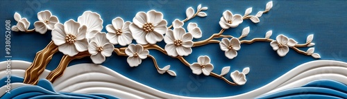 A 3D Chinese silk embroidery with soft pastel colors, symbolizing the detailed craftsmanship of China.