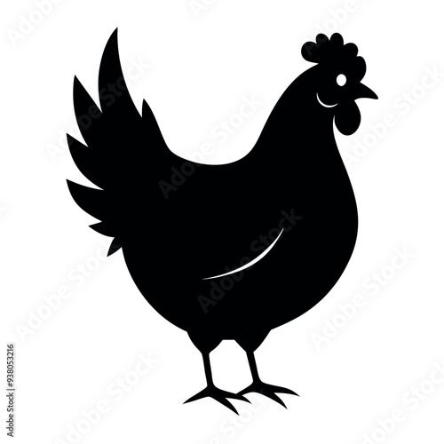 Chicken vector illustration.
