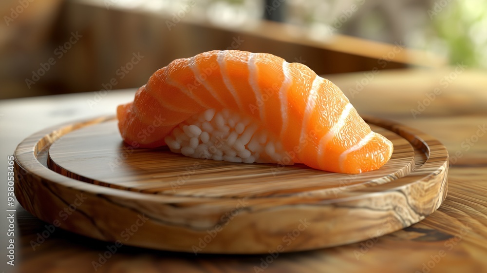Elegant Sushi with Fresh Fish and Garnishes, Food Photography Elegant Sushi with Fresh Fish and Garnishes, Food Photography