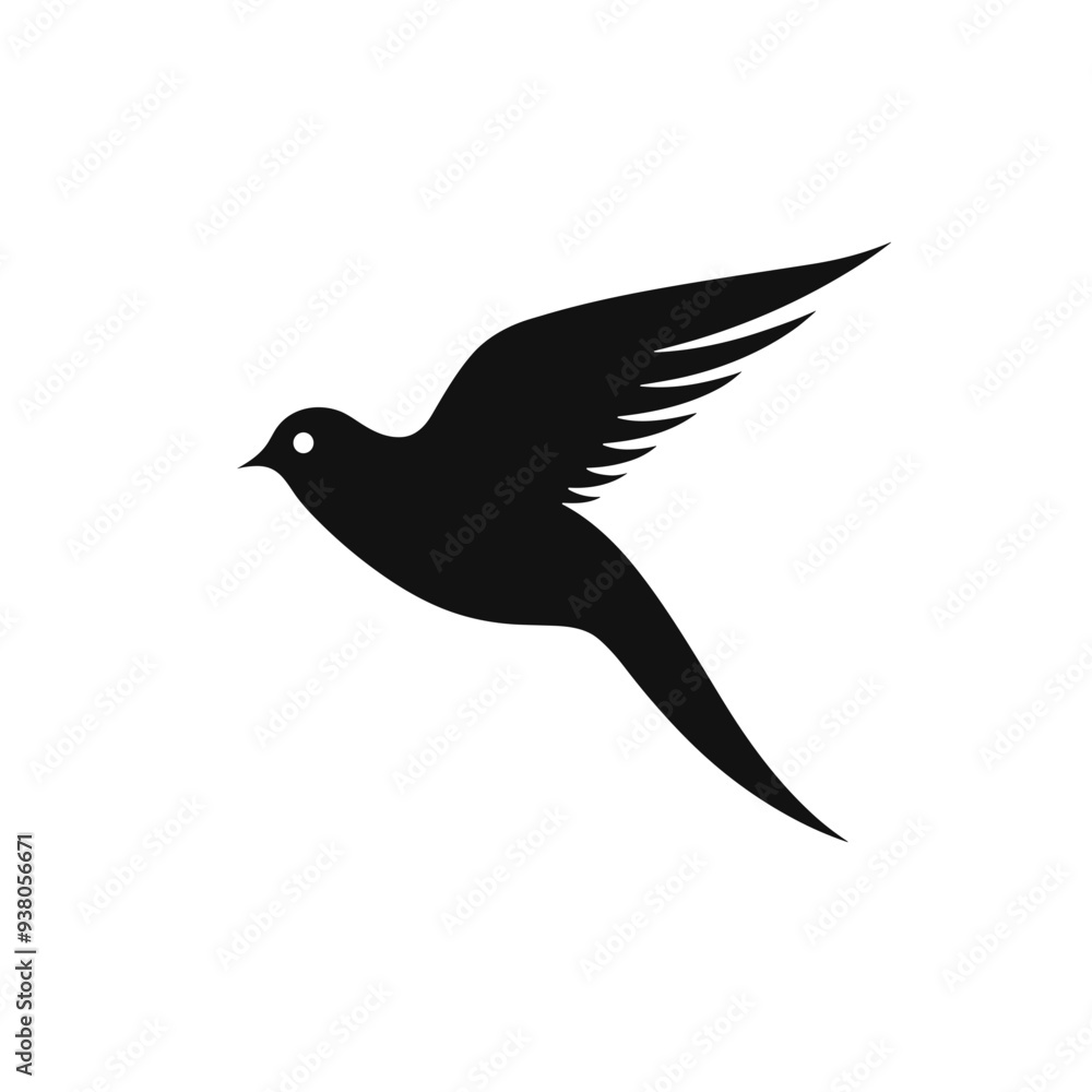 Obraz premium bird vector graphic, eagle, hawk, duck, seagull, owl, crow, raven, birdie, sparrow, black and white, colourful graphic