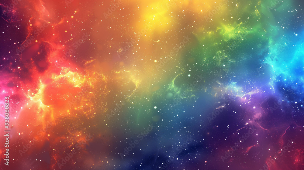 Fototapeta premium HD Rainbow Hues: Elevate Your Screen with Lively Color Wallpaper