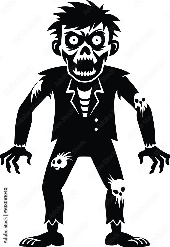 zombie silhouette illustration black and white zombie silhouette illustration black and white