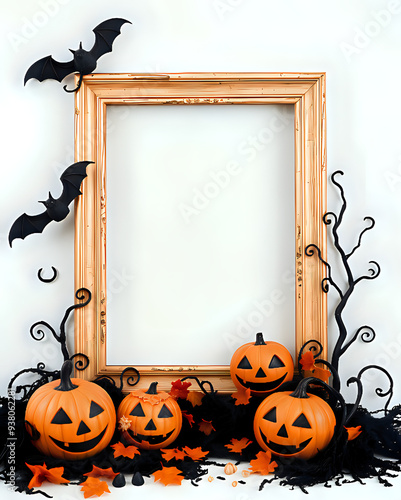 halloween pumpkin frame