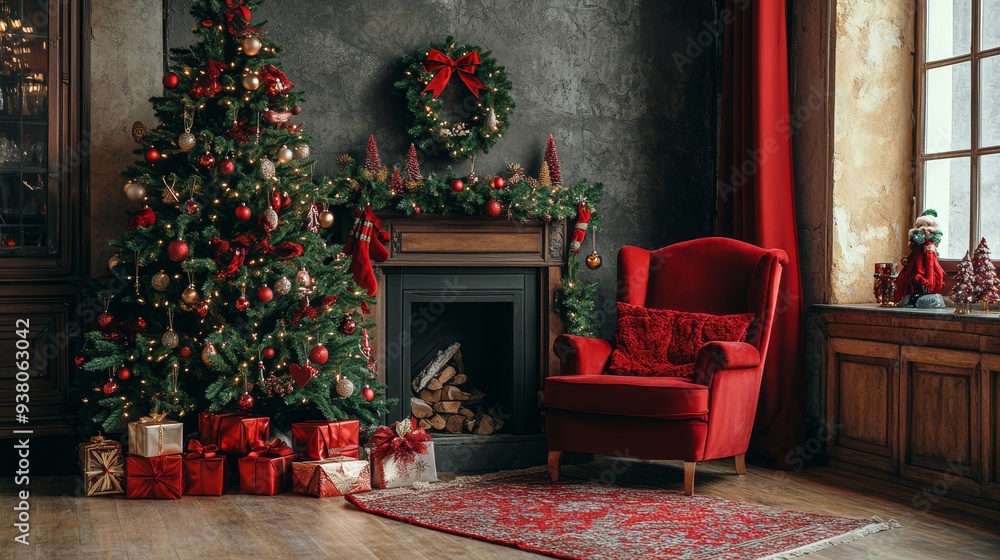 Christmas cozy home interior Christmas cozy home interior