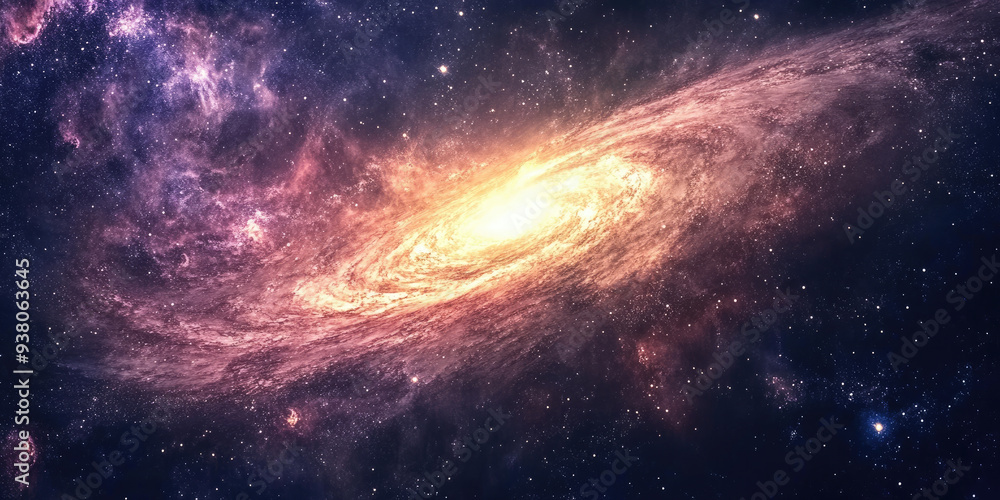 Fototapeta premium Beautiful view of the milky way galaxy