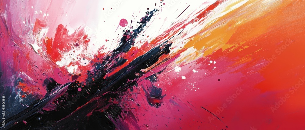 Fluid Emotions: Abstract Chaos of Brush Strokes and Splatters Fluid Emotions: Abstract Chaos of Brush Strokes and Splatters