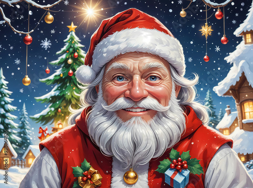 Santa claus with gifts