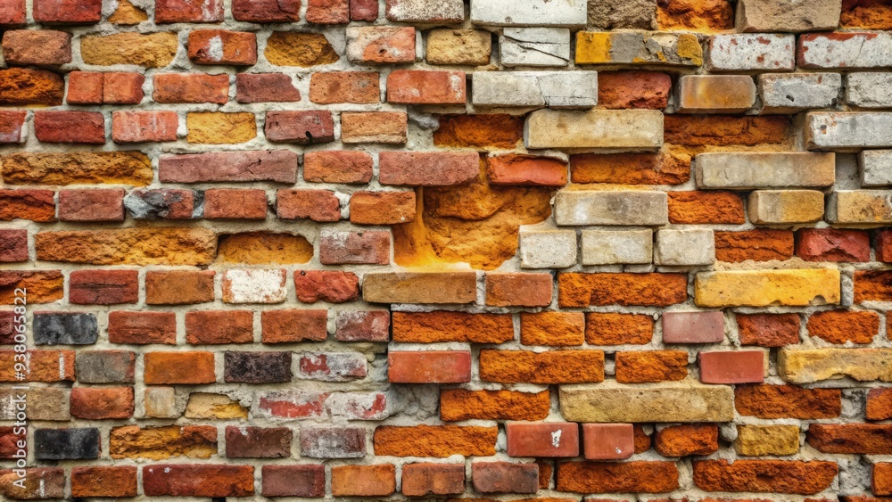 Photo inspiration: Combining Old And New Textures Reference: Weathered Brick Wall With Mixture Of Old And New Bricks