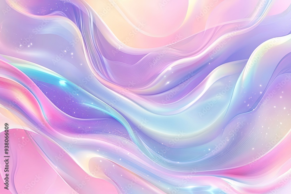 Fototapeta premium Vector abstract holographic background trendy colorful texture in blush