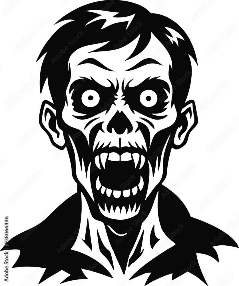 zombie silhouette illustration black and white zombie silhouette illustration black and white