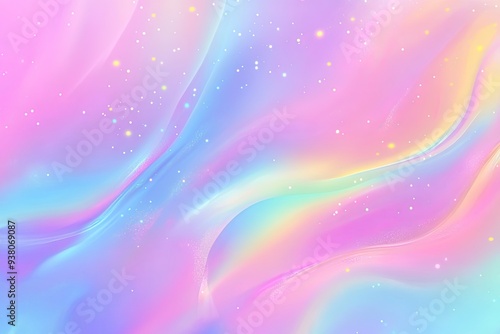 Vector abstract holographic background trendy colorful texture in blush