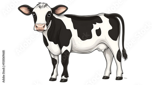 Cow vector on transparent background
