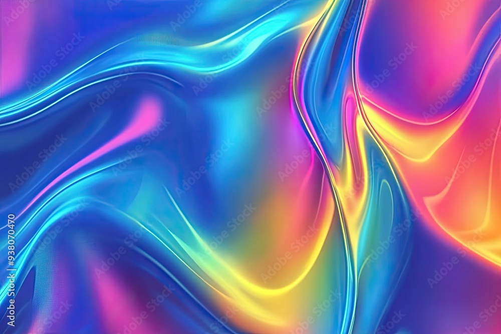 Fototapeta premium Vector abstract holographic background trendy colorful texture in blush