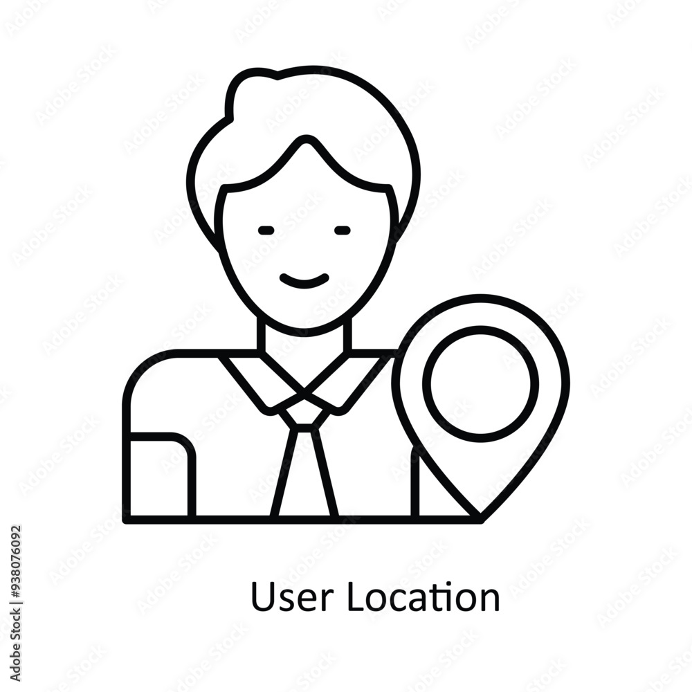 Person Location solid icon style illustration. EPS 10 File Person Location solid icon style illustration. EPS 10 File