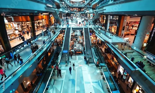 A Busy Shopping Mall