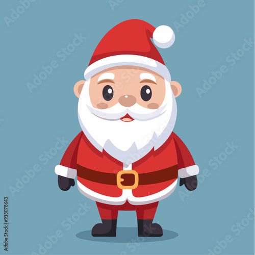 Cute Santa Claus Charcter Illustration