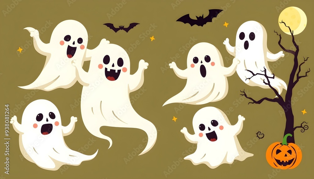 Halloween Ghosts and Spooky Decorations Halloween Ghosts and Spooky Decorations