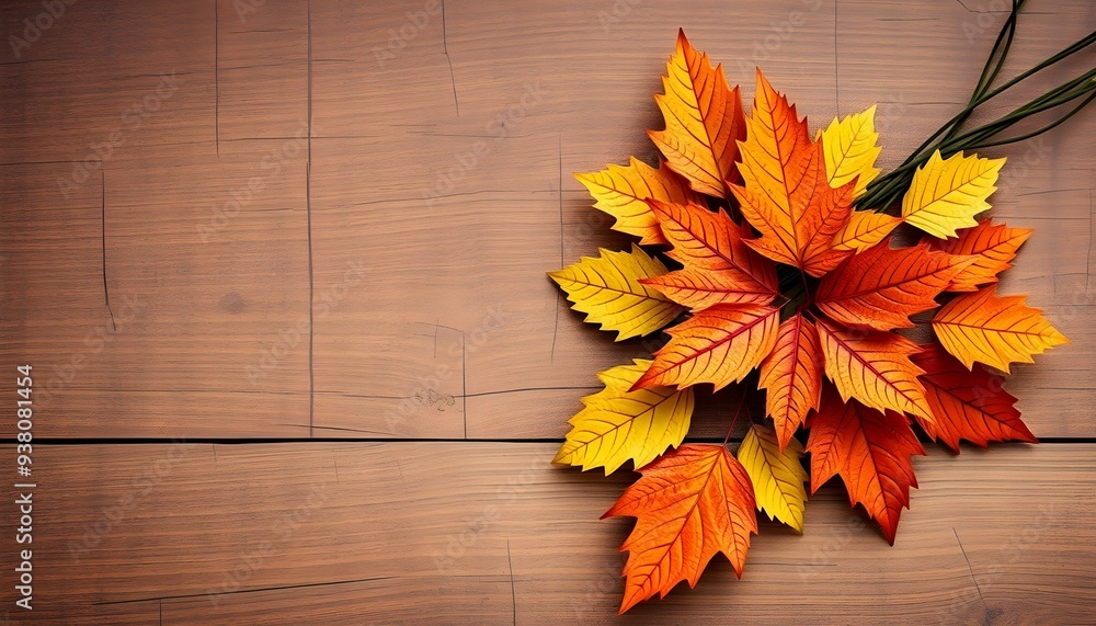 Obraz premium Autumn Leaves Arrangement