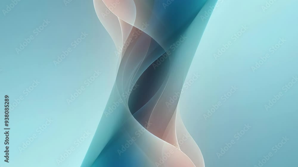 4k Abstract Abstract blue wave design with flowing lines and light ...