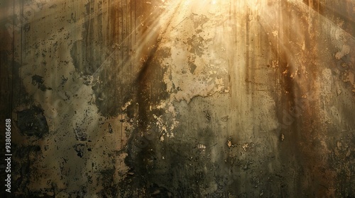 Overlay Texture with Spotlight and Vintage Flare. AI generated illustration