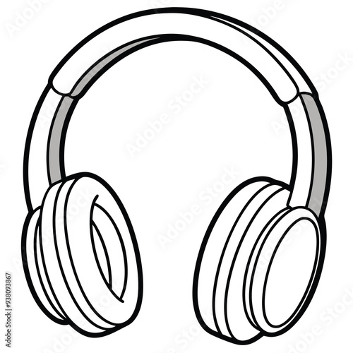 Wireless headphones icon. Outline illustration of wireless headphones vector icon for web design isolated on white background