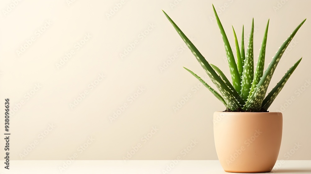 Vibrant Potted Aloe Plant with Sharp and Distinct Leaves Providing a Clean Minimal and Versatile Background for Various Design Purposes Vibrant Potted Aloe Plant with Sharp and Distinct Leaves Providing a Clean Minimal and Versatile Background for Various Design Purposes