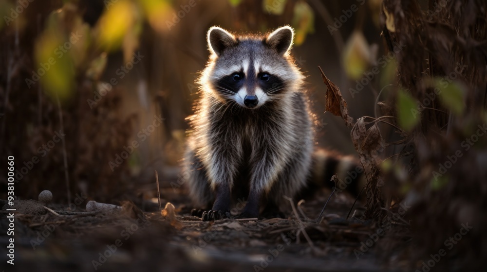Curious Raccoon in Nature Curious Raccoon in Nature