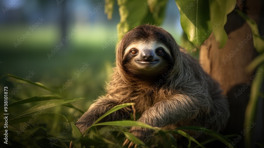 Playful Sloth in Nature Playful Sloth in Nature