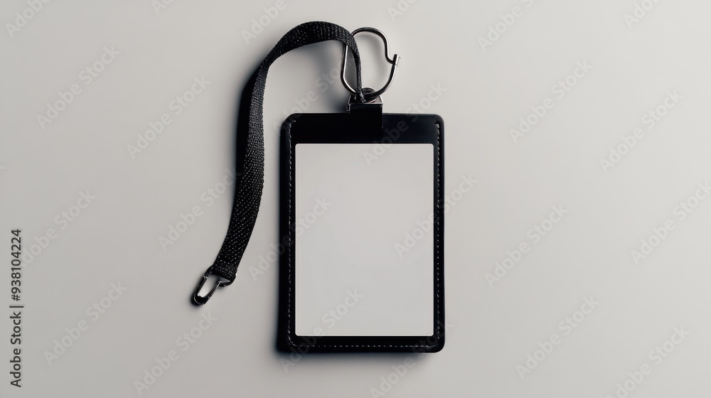 Blank ID Card Lanyard Mockup Blank ID Card Lanyard Mockup
