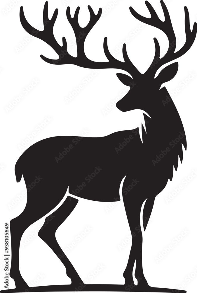 Obraz premium deer silhouette