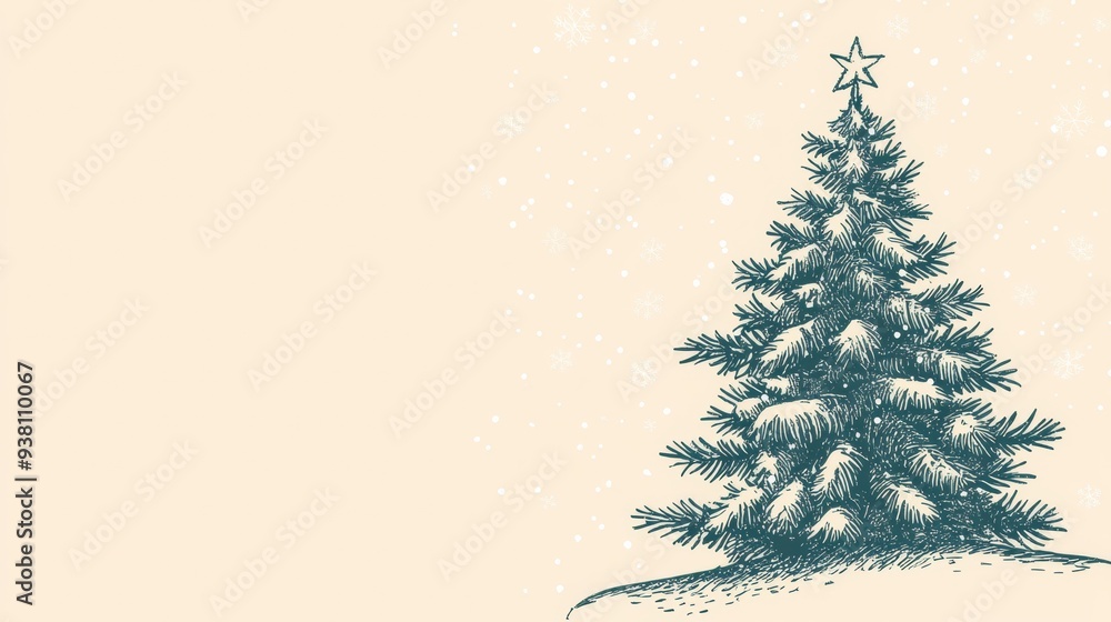 A Christmas tree postcard A Christmas tree postcard