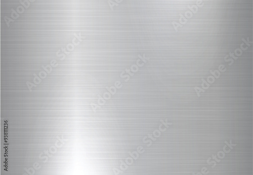 Panoramic background Brushed metal texture. Steel background. Vector illustration silver steel metal texture vector illustration