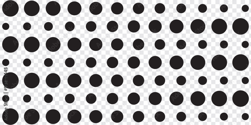 Set of black halftone dots backgrounds. EPS 10. Set of black halftone dots backgrounds. EPS 10.