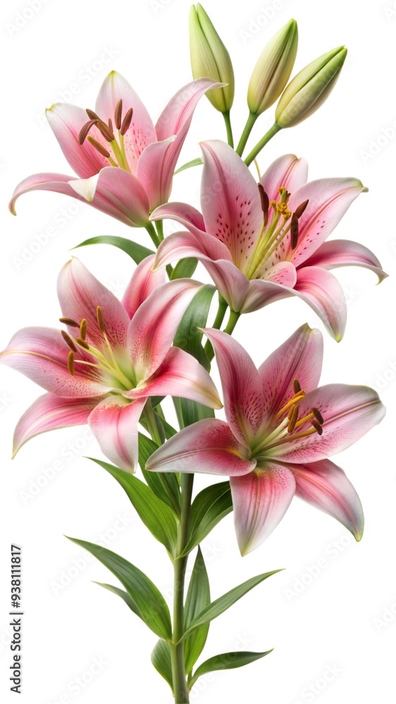 lily isolated on white lily isolated on white