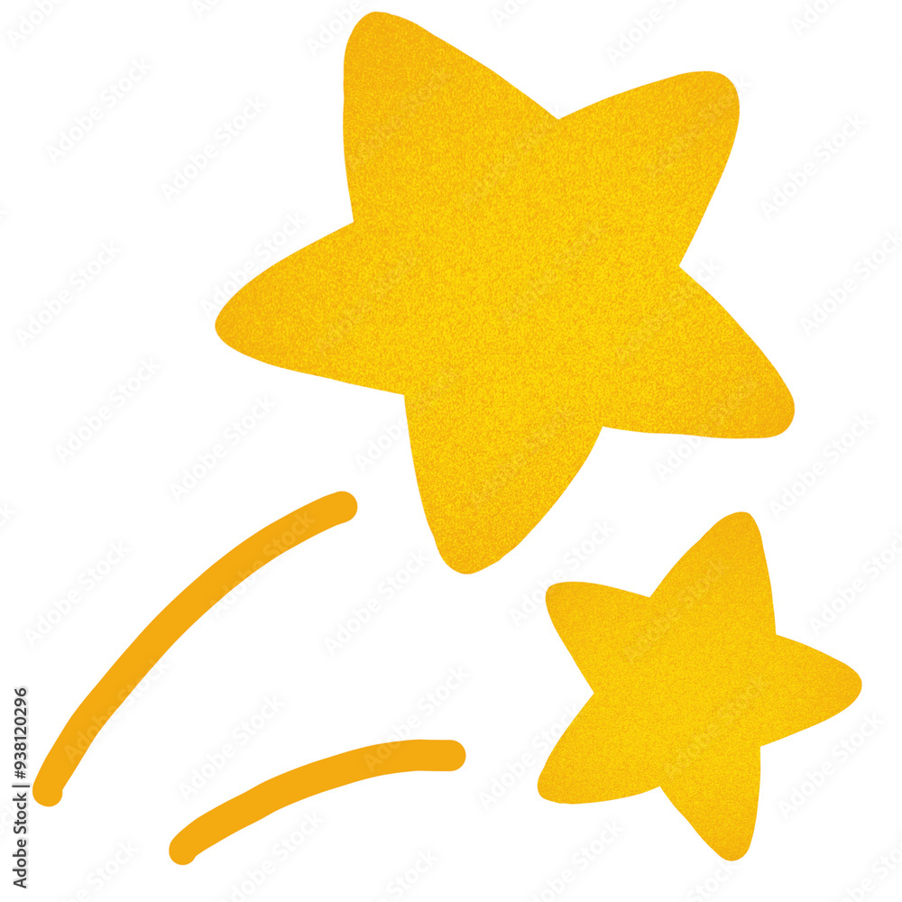 Obraz premium yellow star on white background