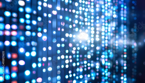 Wallpaper Mural abstract blue background with dots Torontodigital.ca