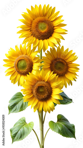 sunflower isolated on white background