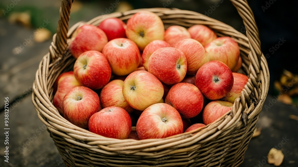 A Basket Full of Red Apples A Basket Full of Red Apples