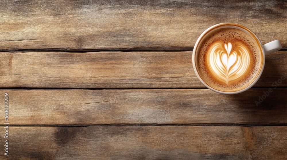 High-Quality Espresso with Intricate Foam Art High-Quality Espresso with Intricate Foam Art