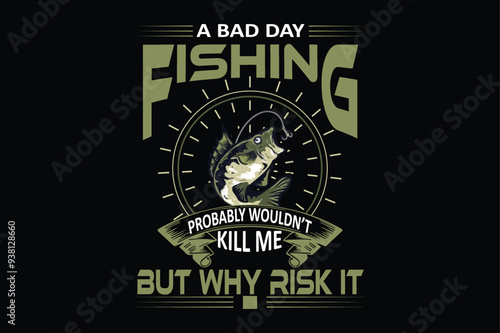 fishing t-shirt design vector