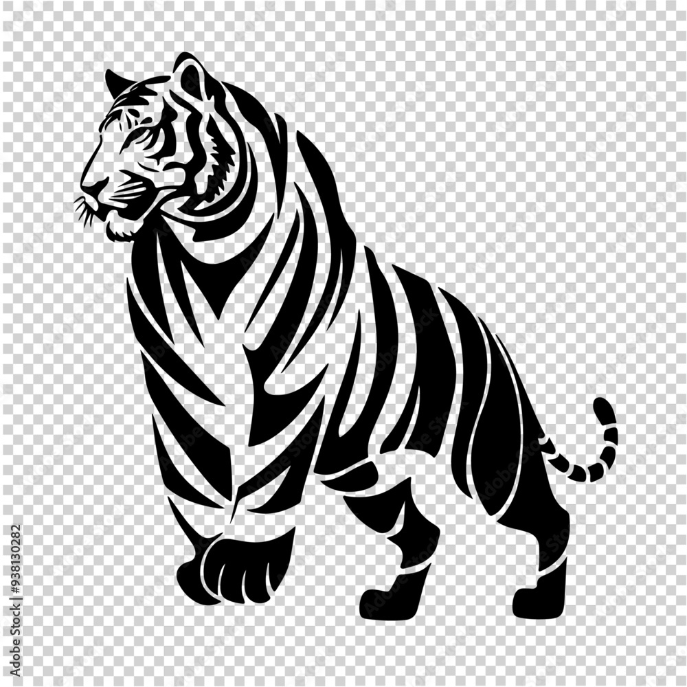 Fototapeta premium Royal Bengal tiger illustration