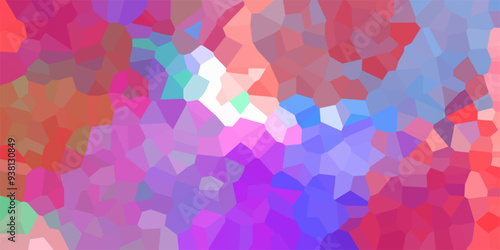 Abstract Seamless Multicolor Retro Mosaic Pattern and Quartz Crystal Pixel Diagram Background. for Fabric Printing, Website Background, Presentations, Brochures, and Luxury/Premium Packaging	