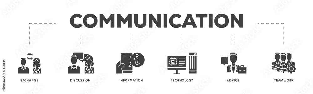 Communication icon infographic illustration concept with icon of exchange, discussion, information, technology, advice, and teamwork icon png and easy to edit Communication icon infographic illustration concept with icon of exchange, discussion, information, technology, advice, and teamwork icon png and easy to edit