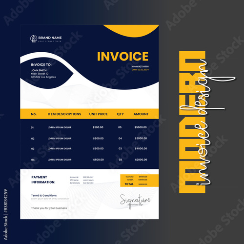 Invoice design template