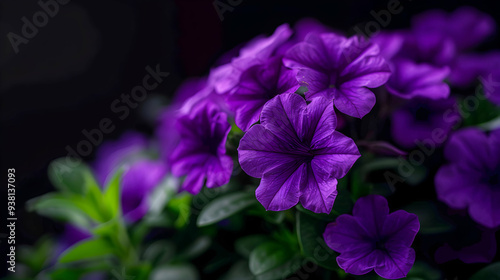 Bunch Purple Flowers That Are Blooming