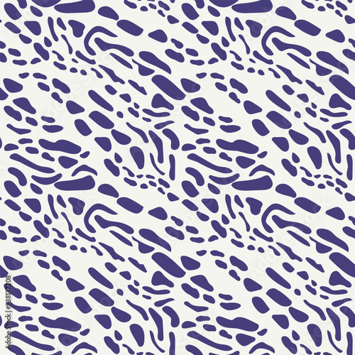 Leopard animal skin seamless pattern.Classic design of abstract spots. Trendy vector design background. Template for print home textiles, interiors, linens, cotton fabric, wrapping paper.
