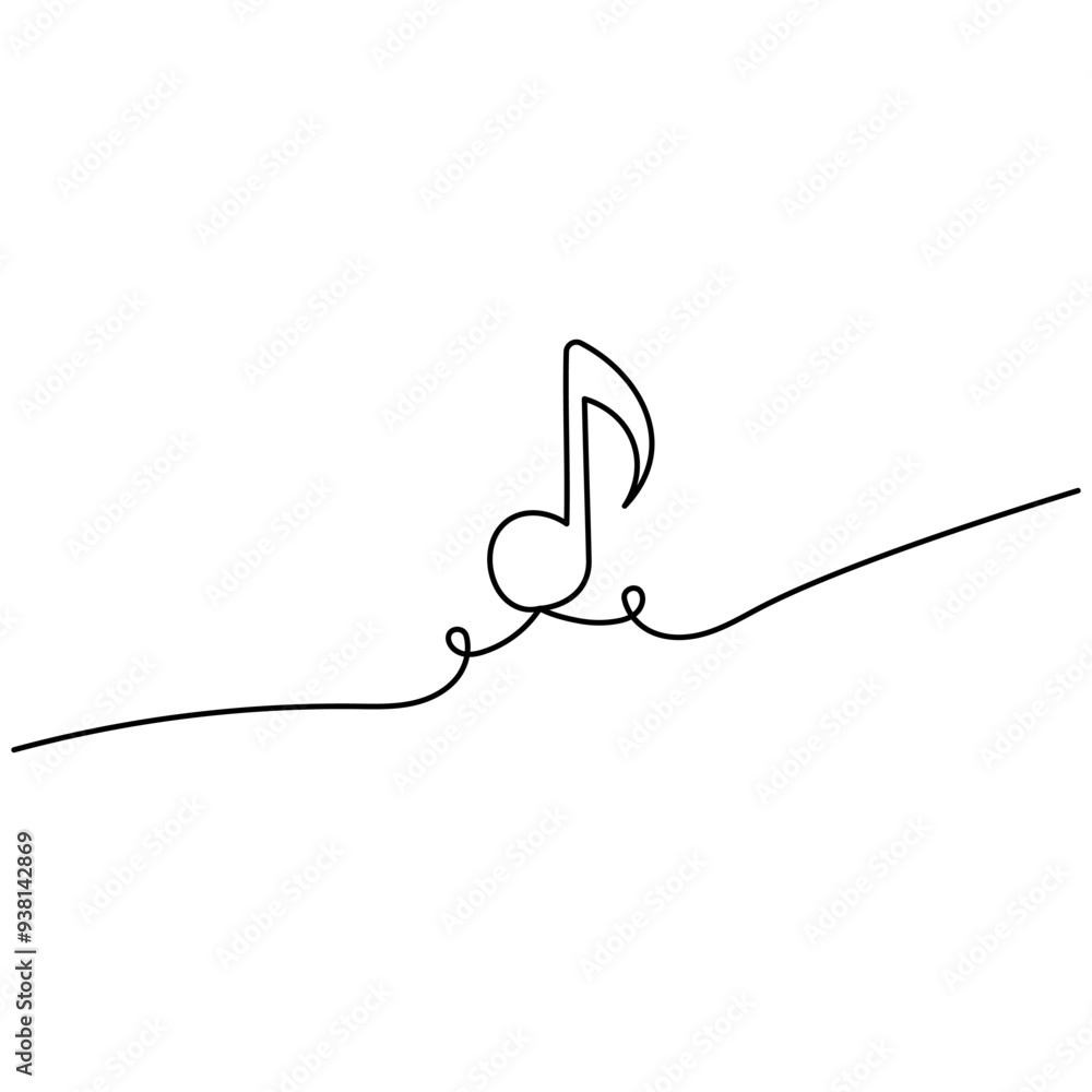 Music single line art, continuous one line drawing of Isolated outline vector art
Music single line art, continuous one line drawing of Isolated outline vector art