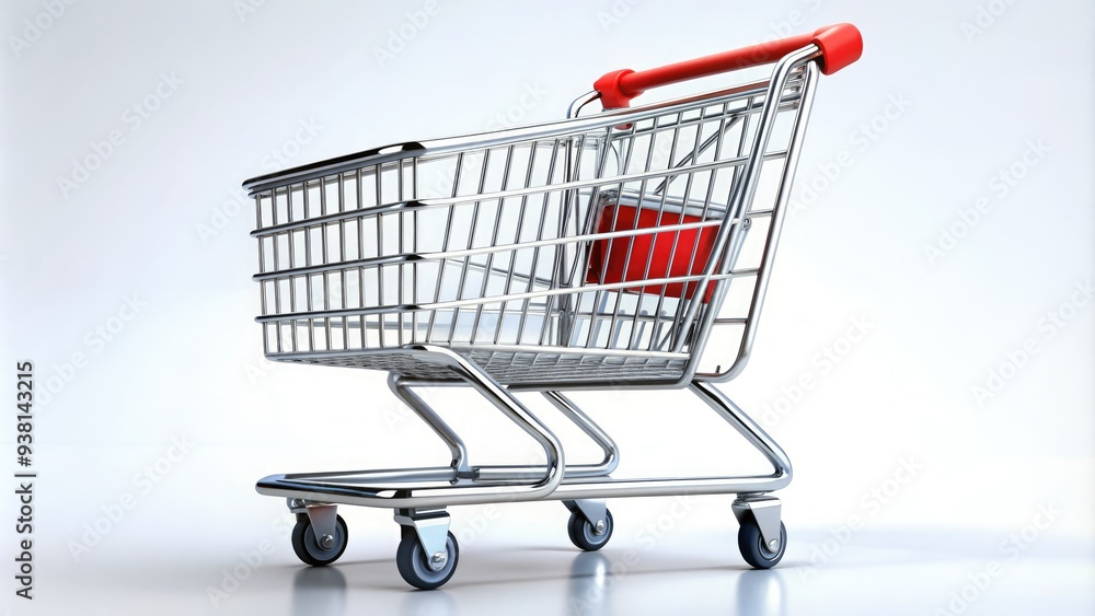 A stylized, isolated, and simplified representation of a shopping cart with no items inside, symbolizing an empty basket or unfinished purchase. A stylized, isolated, and simplified representation of a shopping cart with no items inside, symbolizing an empty basket or unfinished purchase.