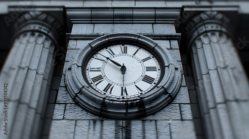 Building With Clock The Side